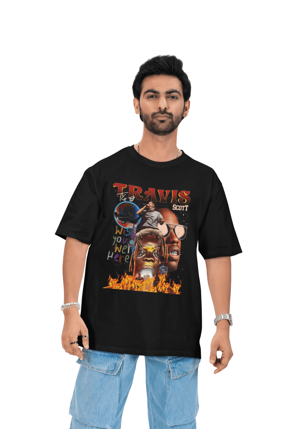 Playera Hombre Algodón Travis Scott Rapero Trap Música Beloma