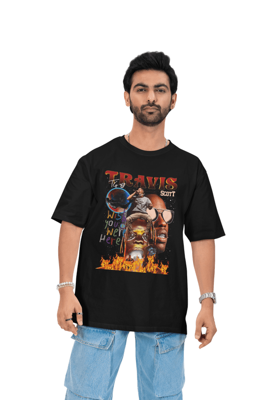 Playera Hombre Algodón Travis Scott Rapero Trap Música Beloma