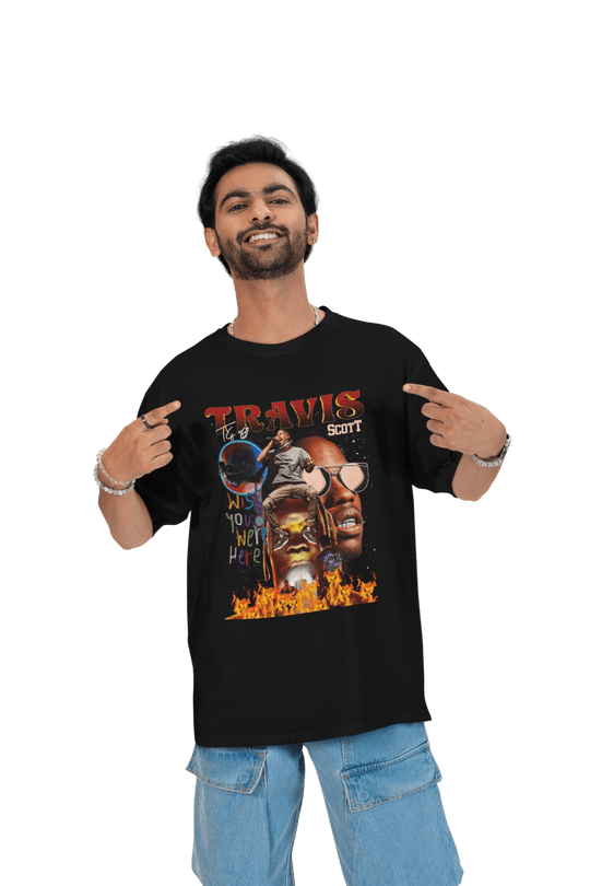 Playera Hombre Algodón Travis Scott Rapero Trap Música Beloma