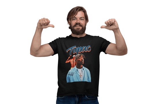 Playera Hombre Algodón 2Pac Rapero Música Beloma