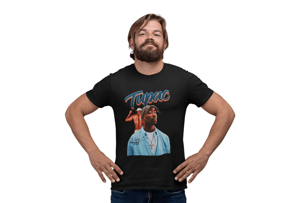Playera Hombre Algodón 2Pac Rapero Música Beloma