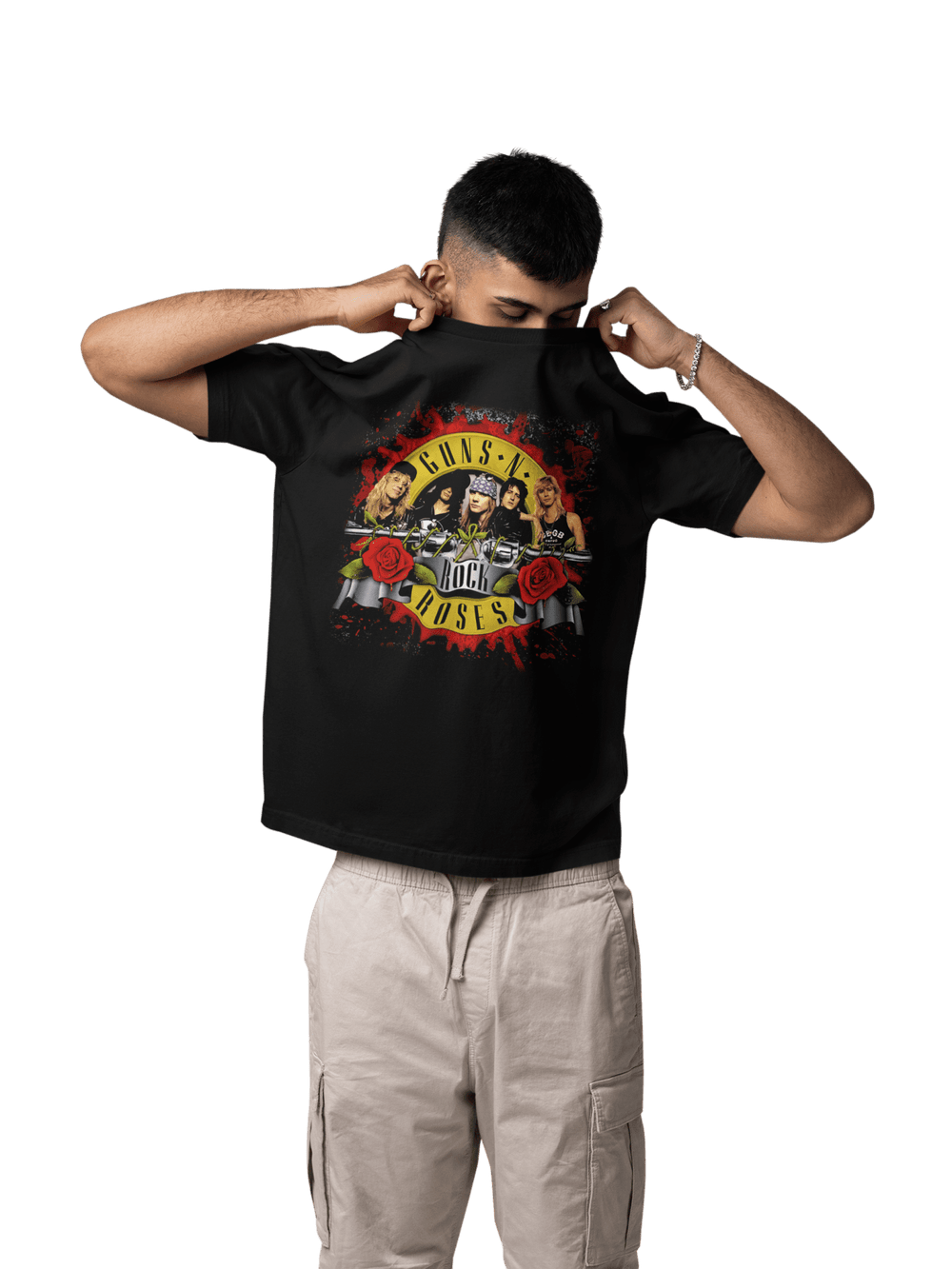 Playera Hombre Algodón Guns N' Roses Banda 2 Rock Música Beloma