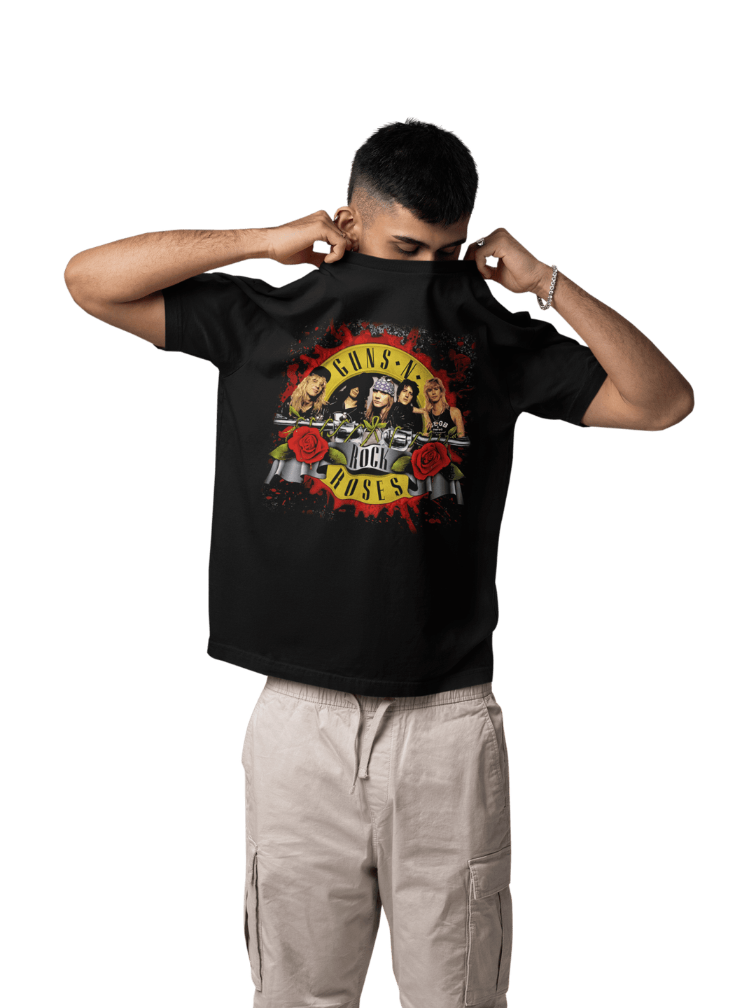 Playera Hombre Algodón Guns N' Roses Banda 2 Rock Música Beloma