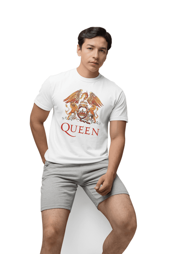 Playera Hombre Algodón Queen Logo Rock Música Beloma