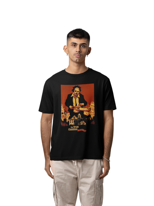 Playera Hombre Algodón Masacre de Texas Chainsaw Peliculas Terror Beloma