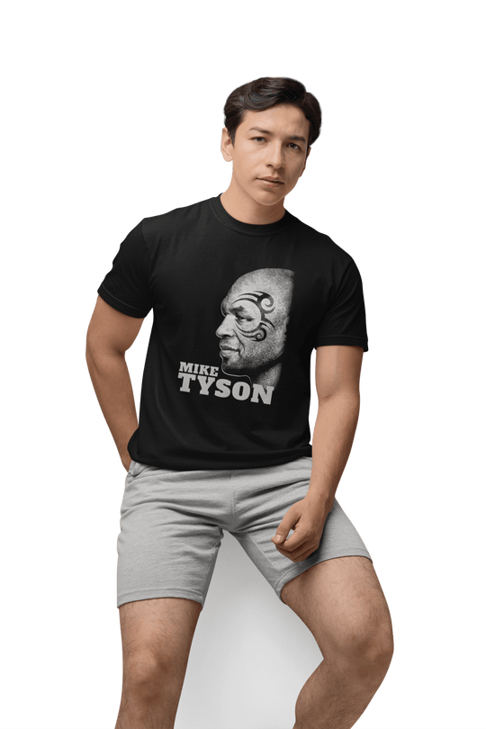 Playera Boxeo Hombre Algodón Mike Tyson Perfil Beloma