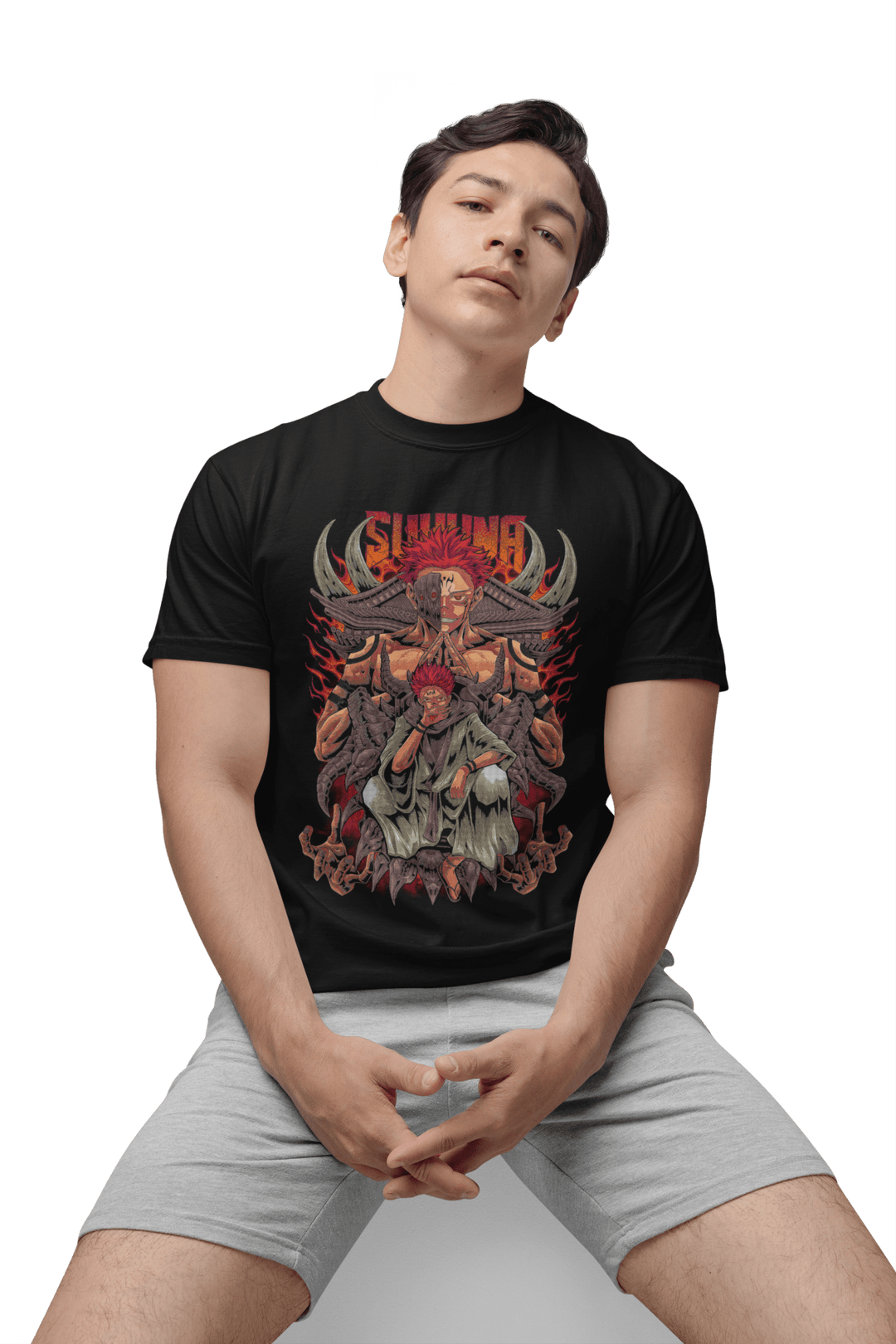 Playera Anime Hombre Algodon Jujutsu Kaisen Ryomen Sakuna Beloma