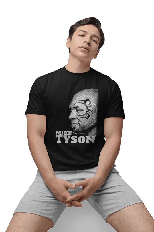 Playera Boxeo Hombre Algodón Mike Tyson Perfil Beloma
