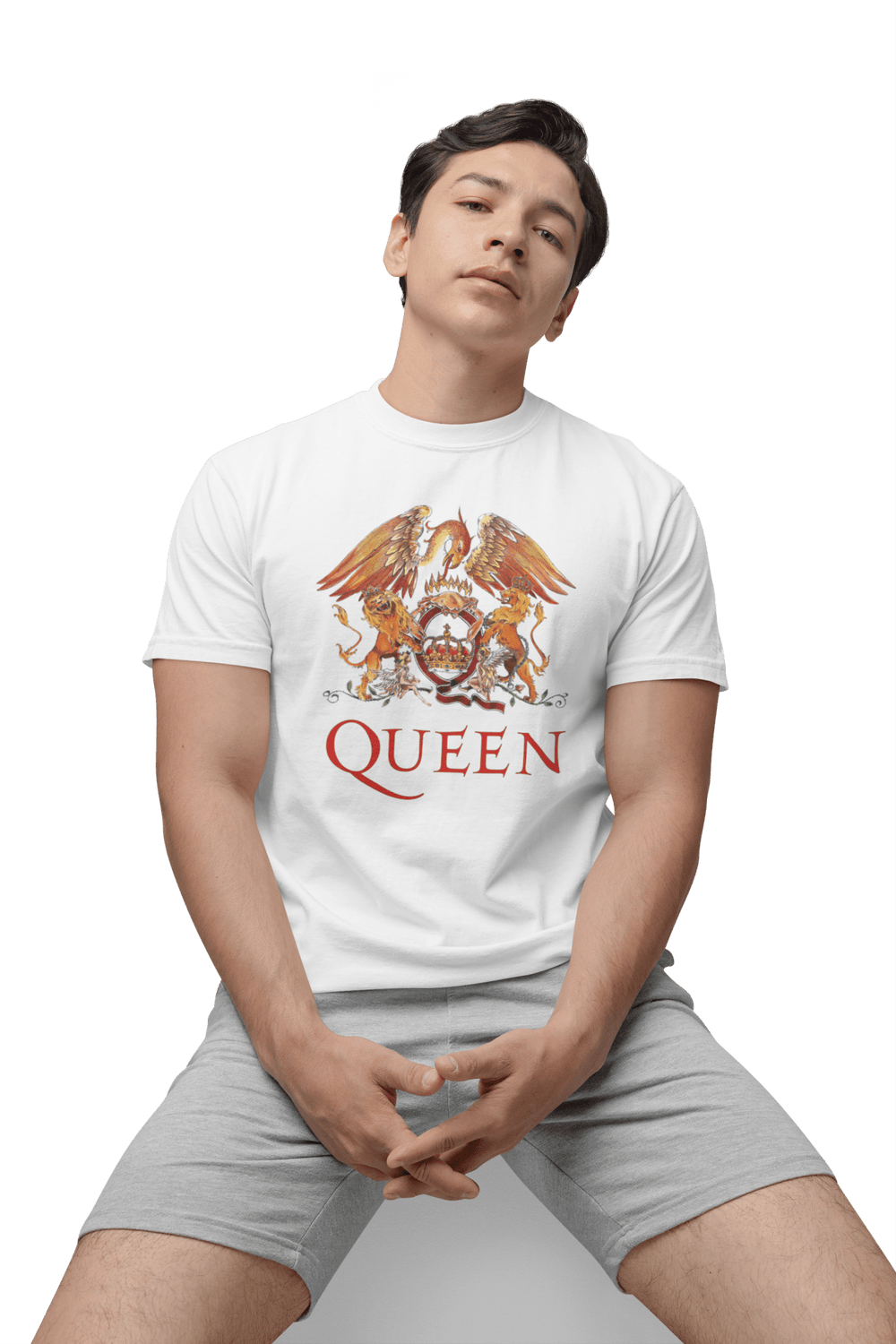 Playera Hombre Algodón Queen Logo Rock Música Beloma