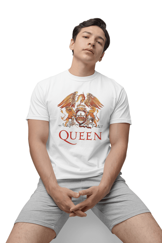Playera Hombre Algodón Queen Logo Rock Música Beloma