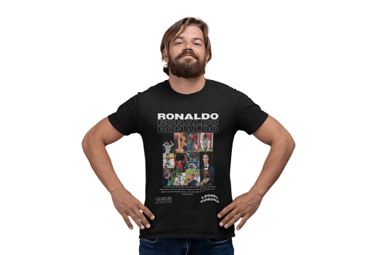 Playera Fútbol Hombre Algodón Cristiano Ronaldo The Goat Beloma