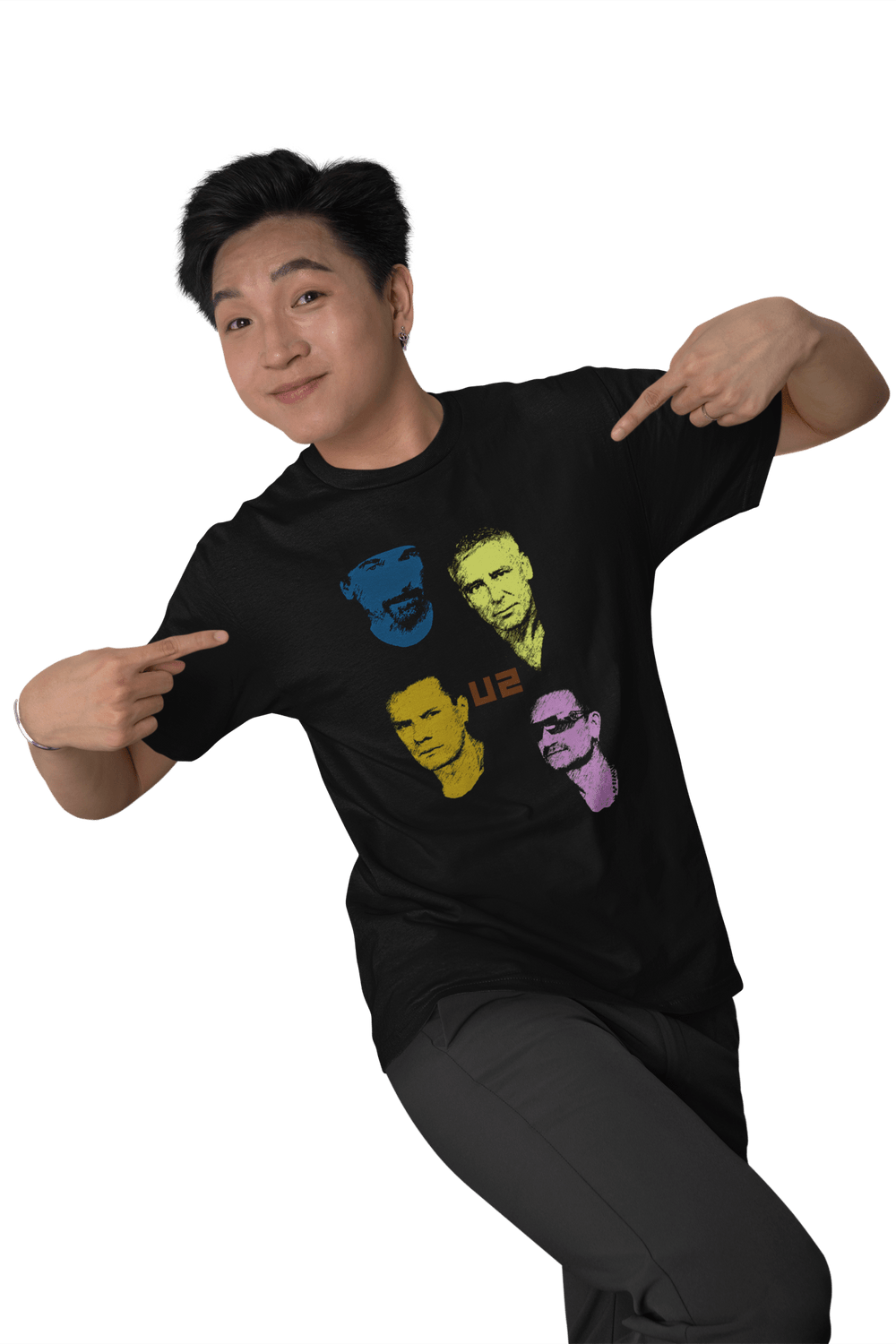 Playera Hombre Algodón U2 Música Beloma