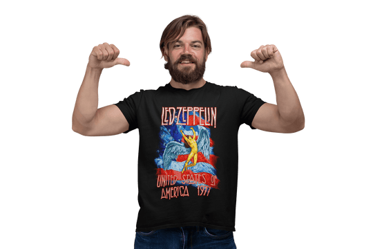 Playera Hombre Algodón Led Zeppelin United States Rock Música Beloma