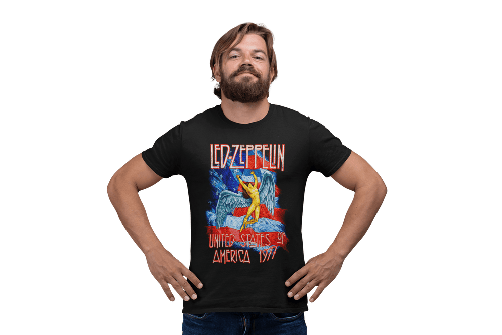 Playera Hombre Algodón Led Zeppelin United States Rock Música Beloma