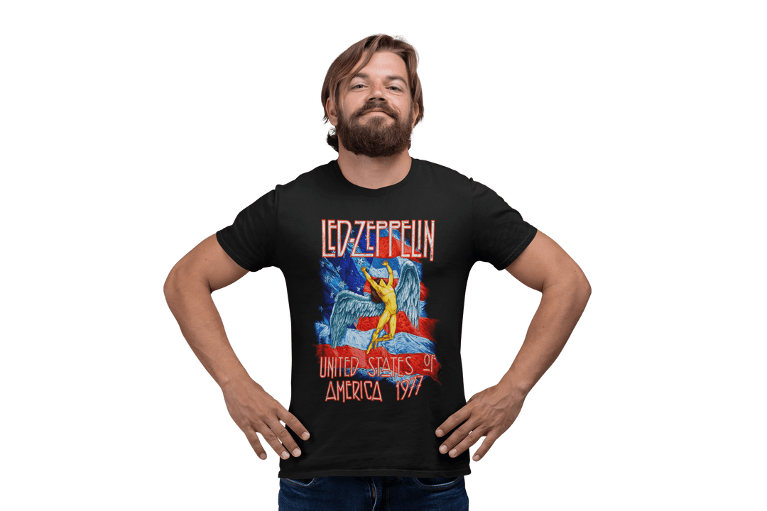 Playera Hombre Algodón Led Zeppelin United States Rock Música Beloma