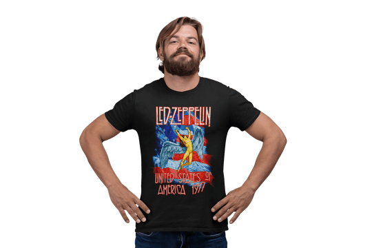 Playera Hombre Algodón Led Zeppelin United States Rock Música Beloma