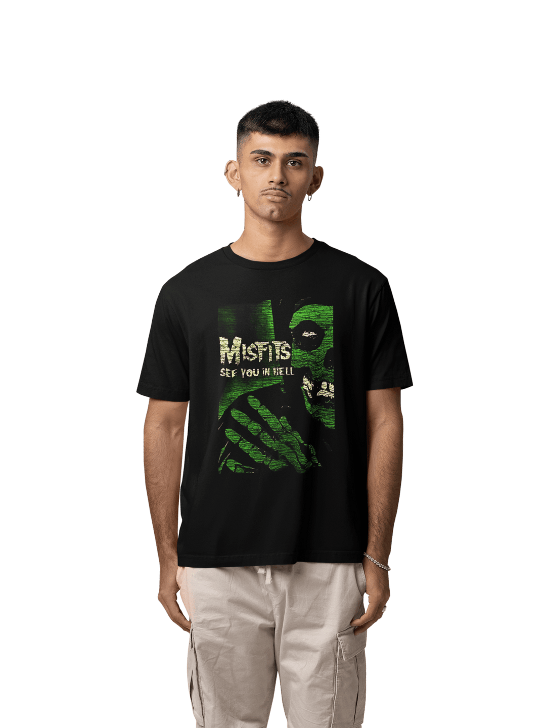 Playera Hombre Algodón Misfits Música Beloma
