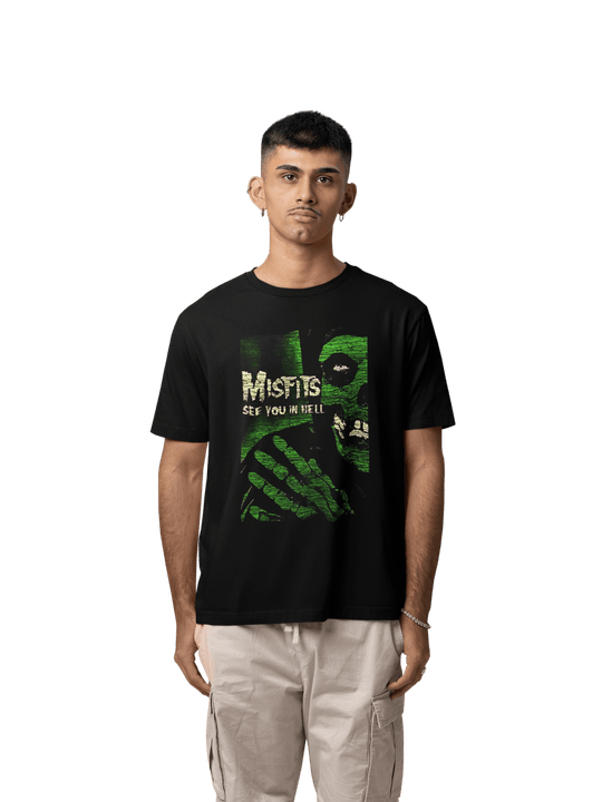 Playera Hombre Algodón Misfits Música Beloma