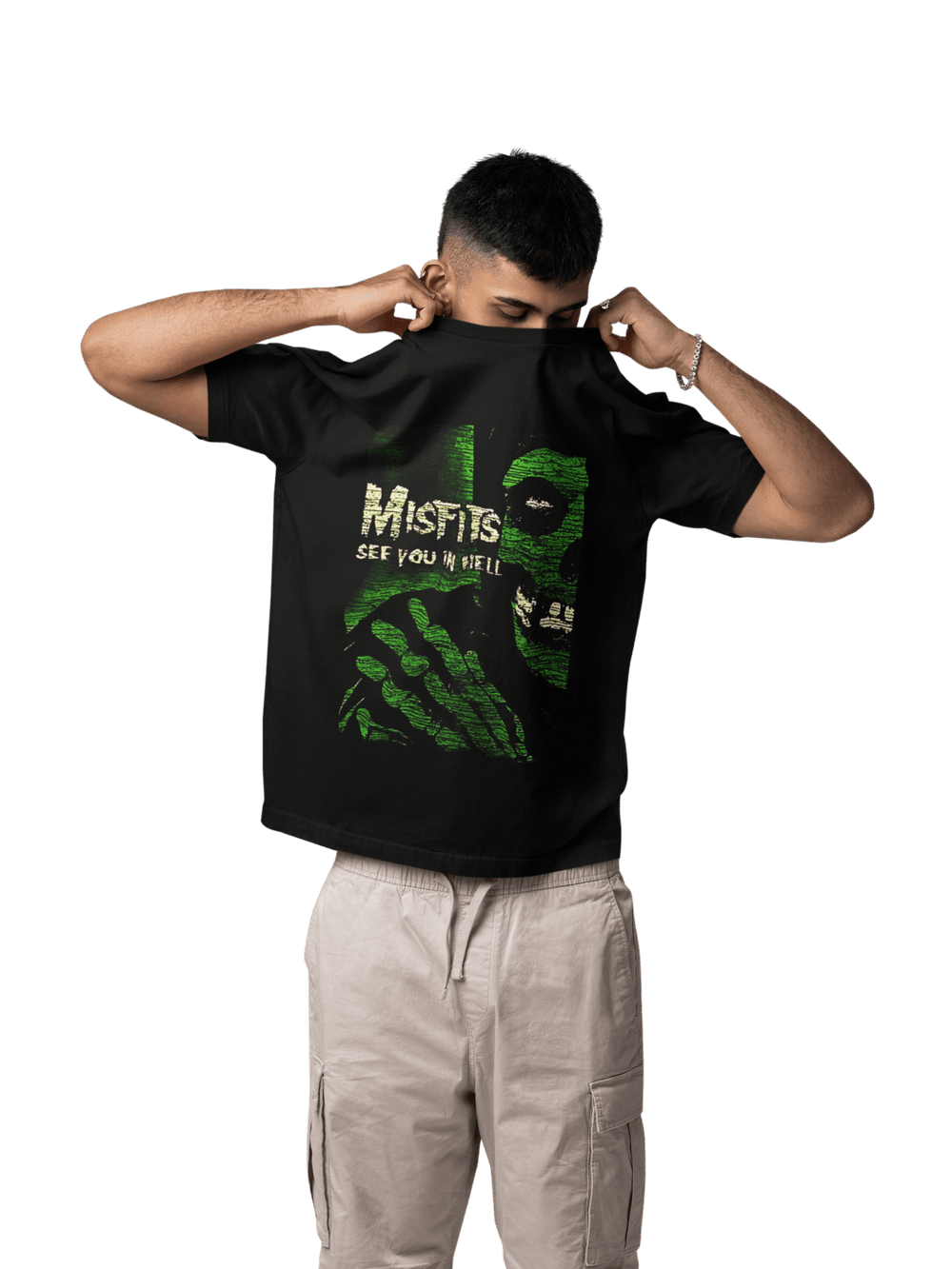 Playera Hombre Algodón Misfits Música Beloma