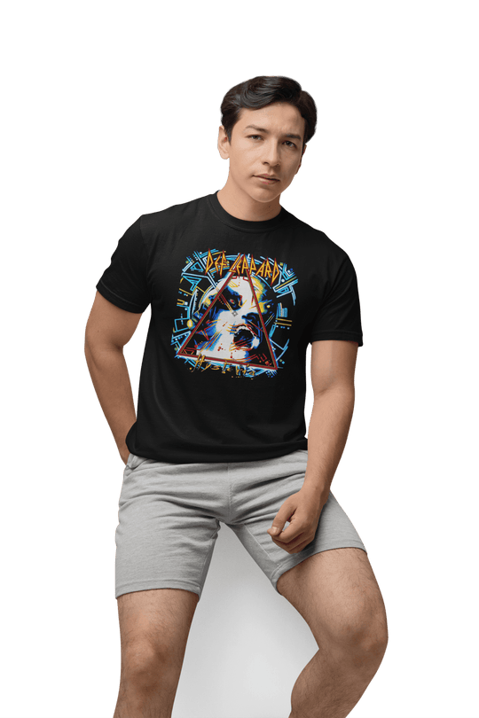 Playera Hombre Algodón Def Leppard Hysteria Música Beloma