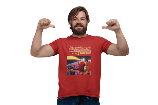 Playera Hombre Algodón Defensores De La Tierra Caricaturas Beloma