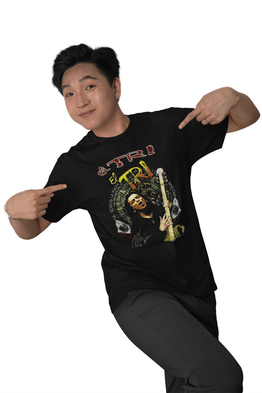Playera Hombre Algodón El Tri Somos La Raza Música Beloma