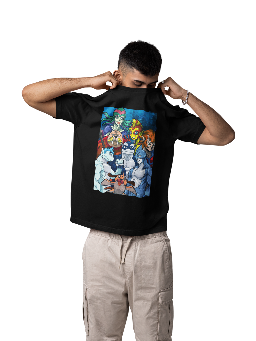 Playera Hombre Algodón Tiger Sharks Caricaturas Beloma