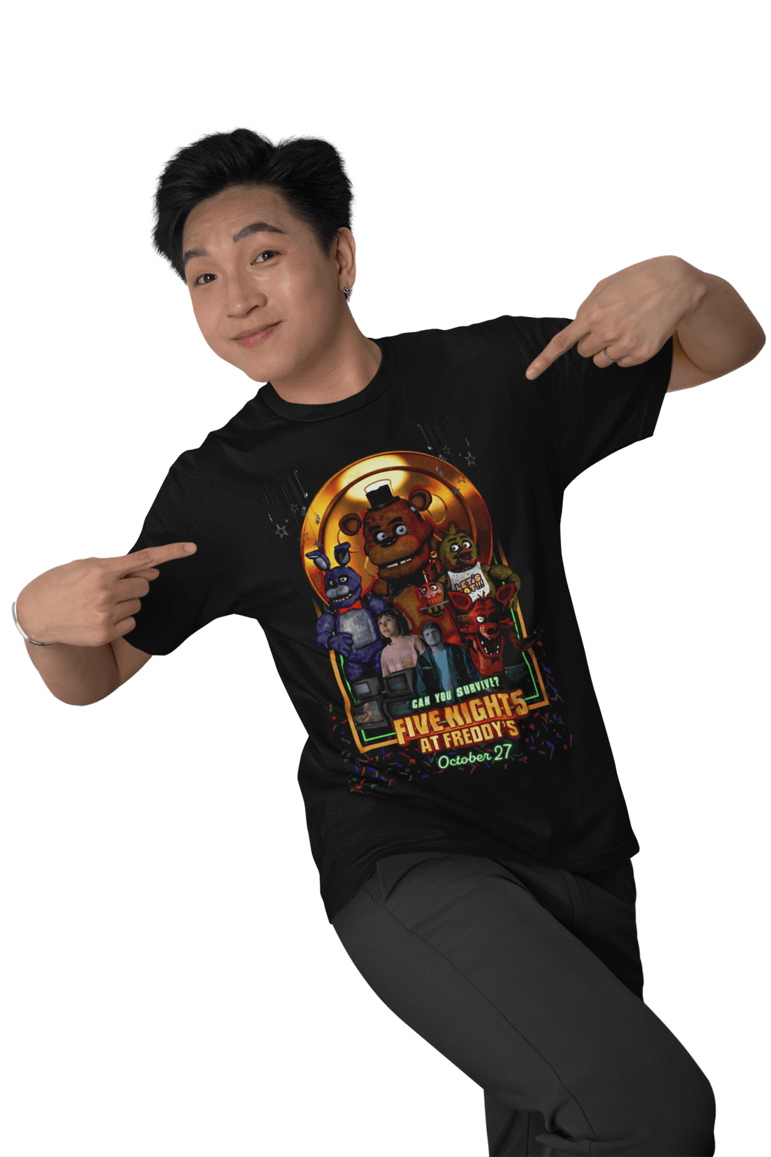 Playera Hombre Algodon Five Night At Freddy's Videojuegos Beloma
