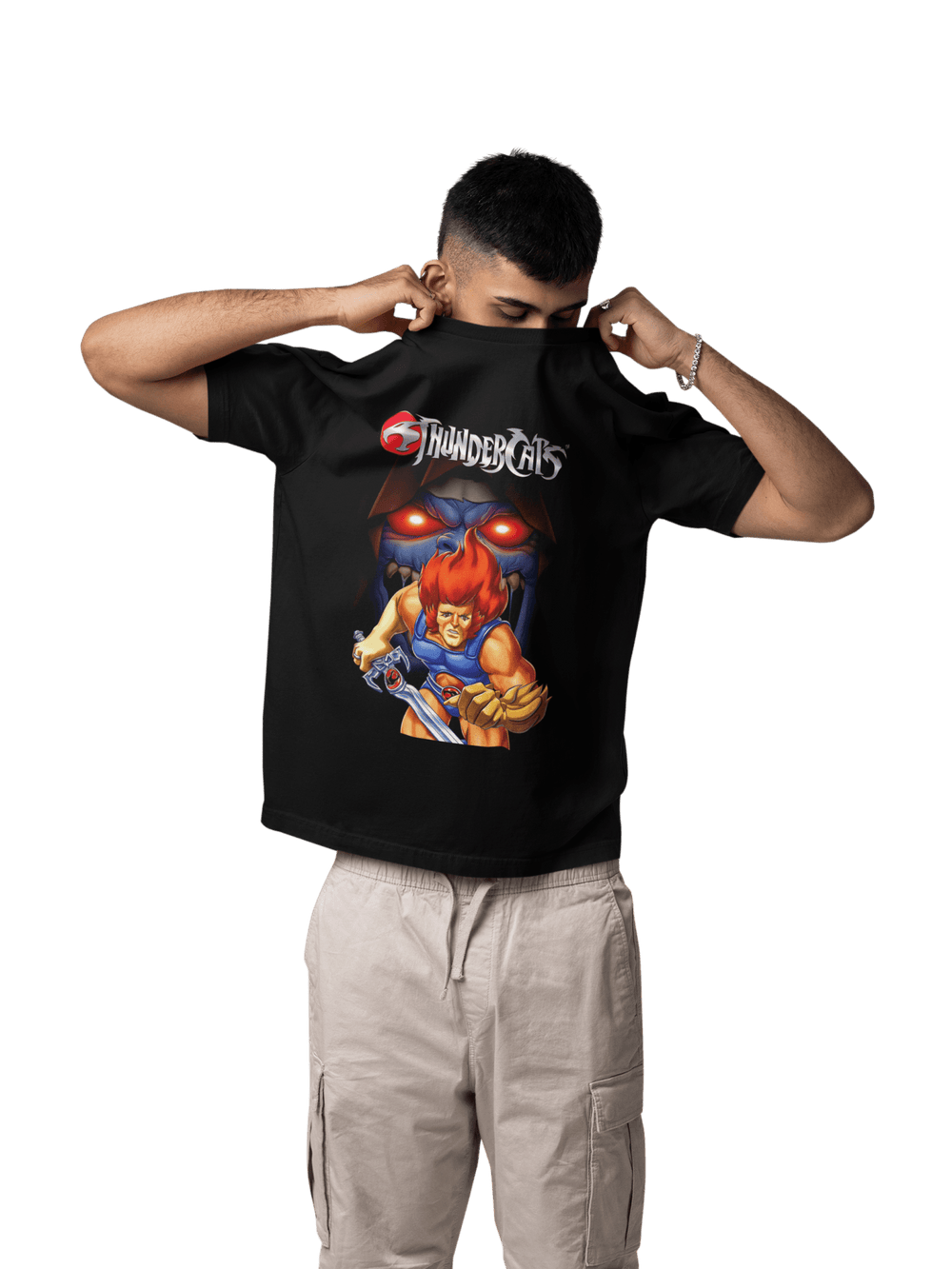 Playera Hombre Algodón Thundercats Lion-O Caricaturas Beloma