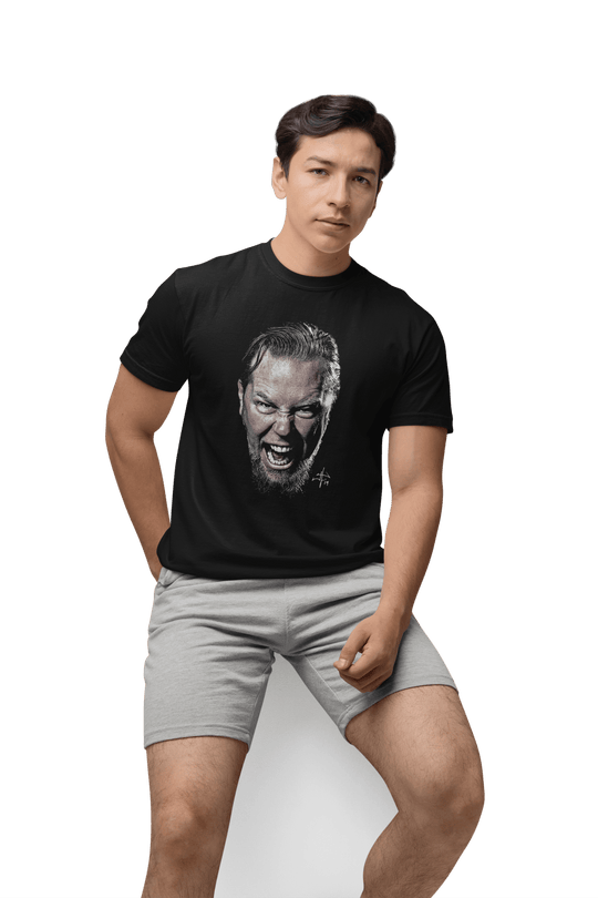 Playera Hombre Algodón Metallica James Hetfield Música Beloma