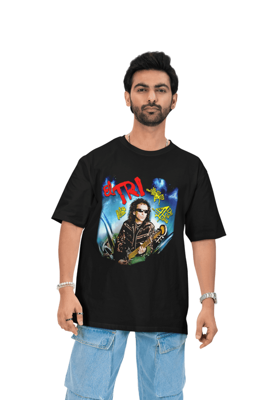 Playera Hombre Algodón El Tri 4 Décadas Música Beloma