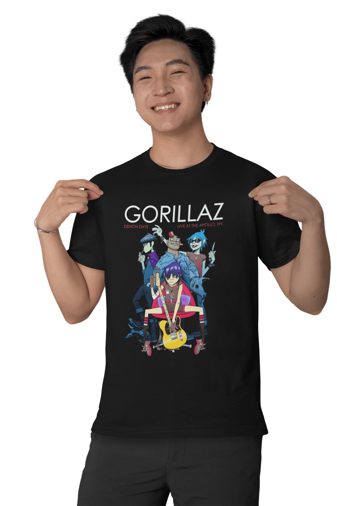 Playera Hombre Algodón Gorillaz Música Beloma