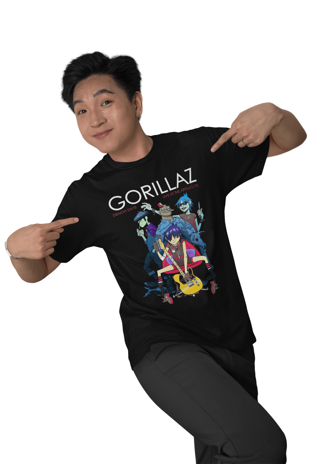 Playera Hombre Algodón Gorillaz Música Beloma