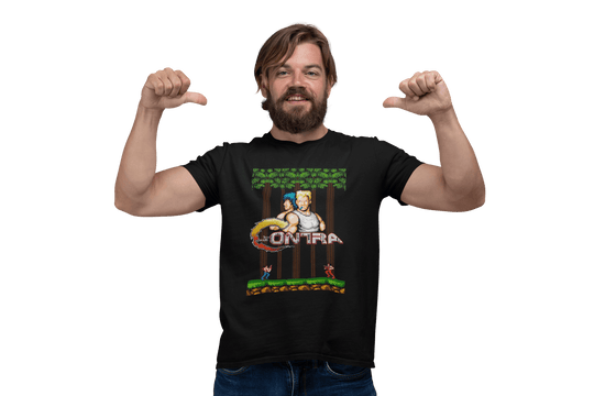 Playera Hombre Algodon Contra Videojuegos Retro Beloma