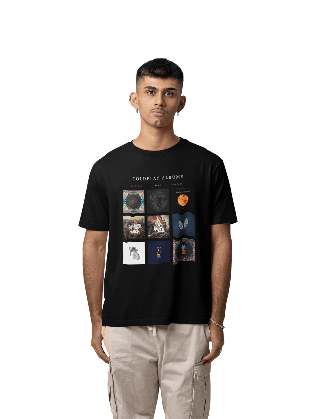 Playera Hombre Algodón Coldplay Rock Música Beloma