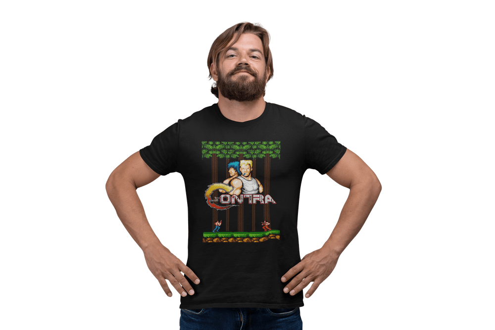 Playera Hombre Algodon Contra Videojuegos Retro Beloma