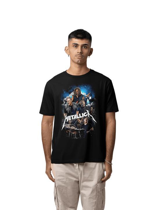 Playera Hombre Algodón Metallica Rock Música Beloma