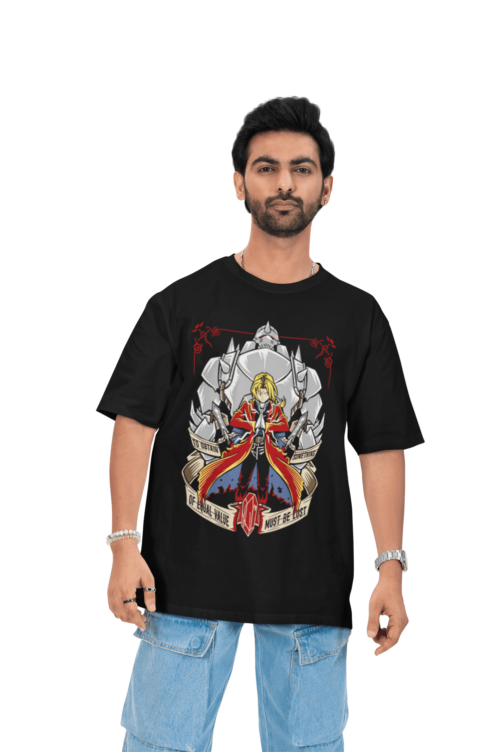Playera Anime Hombre Algodon Full Metal Alchemist Edward Beloma