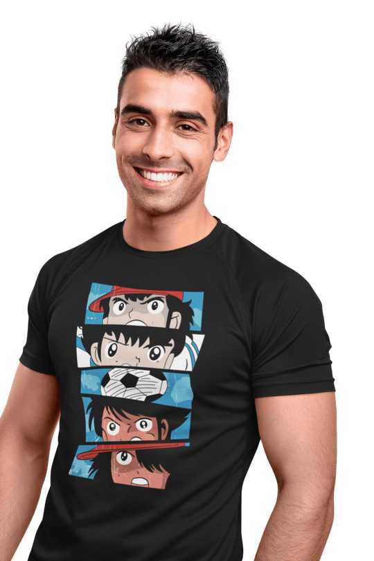 Playera Anime Hombre Super Campeones - Equipo Futbol Beloma