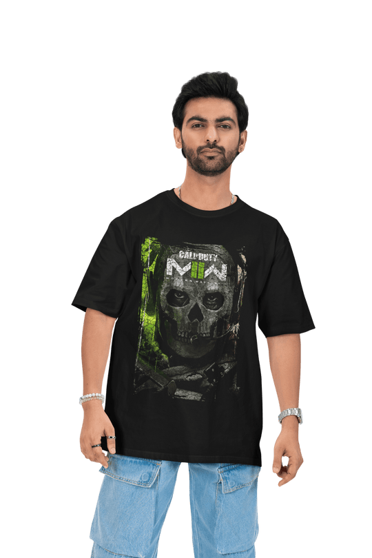 Playera Hombre Algodon Call Of Duty MWII Ghost Videojuegos Beloma