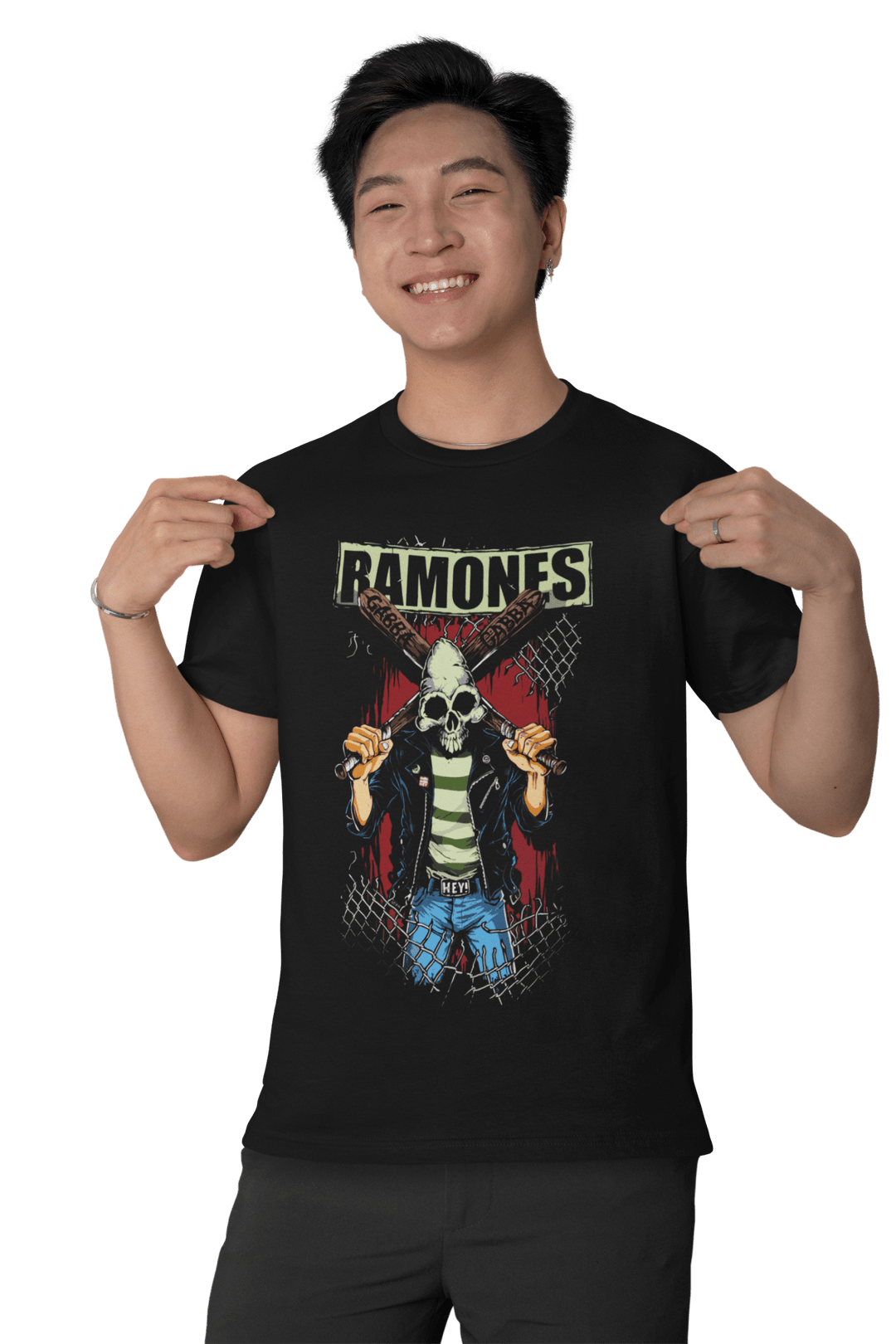 Playera Hombre Algodón The Ramones Música Beloma
