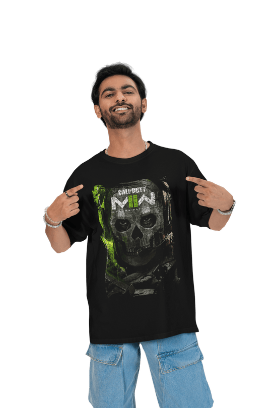 Playera Hombre Algodon Call Of Duty MWII Ghost Videojuegos Beloma