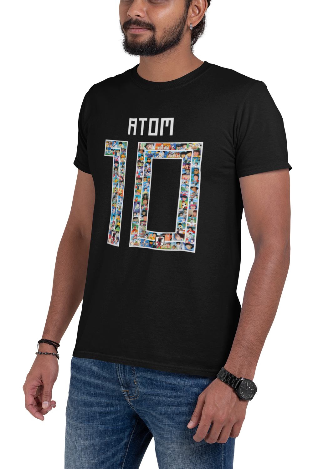 Playera Anime Hombre Super Campeones - Atom Futbol Beloma