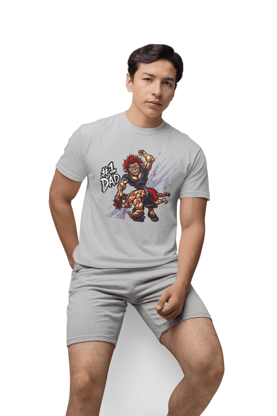 Playera Anime Hombre Algodon Baki Yujiro Hanma Beloma