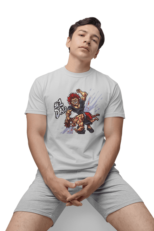 Playera Anime Hombre Algodon Baki Yujiro Hanma Beloma