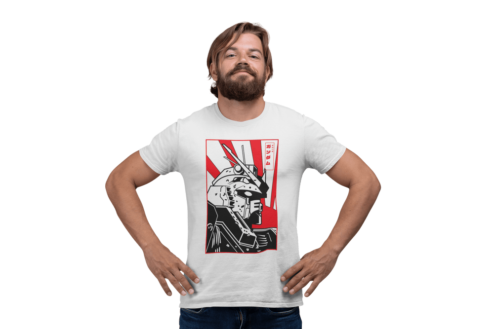 Playera Anime Hombre Algodon Serie Gundam Robot Mecha Beloma