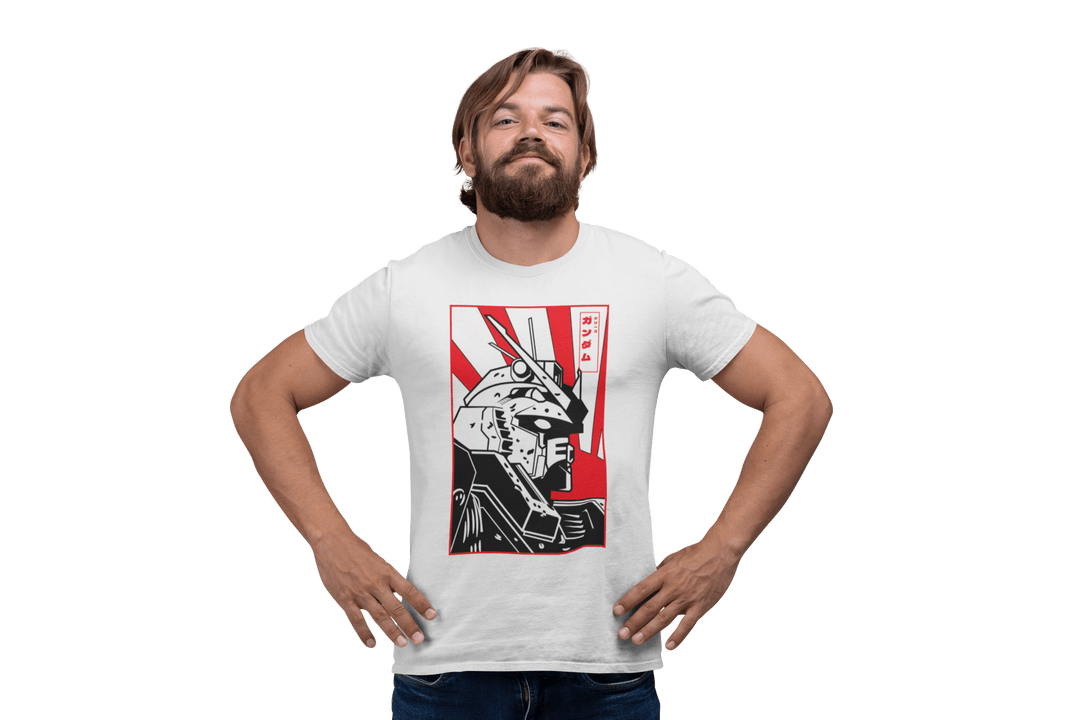 Playera Anime Hombre Algodon Serie Gundam Robot Mecha Beloma