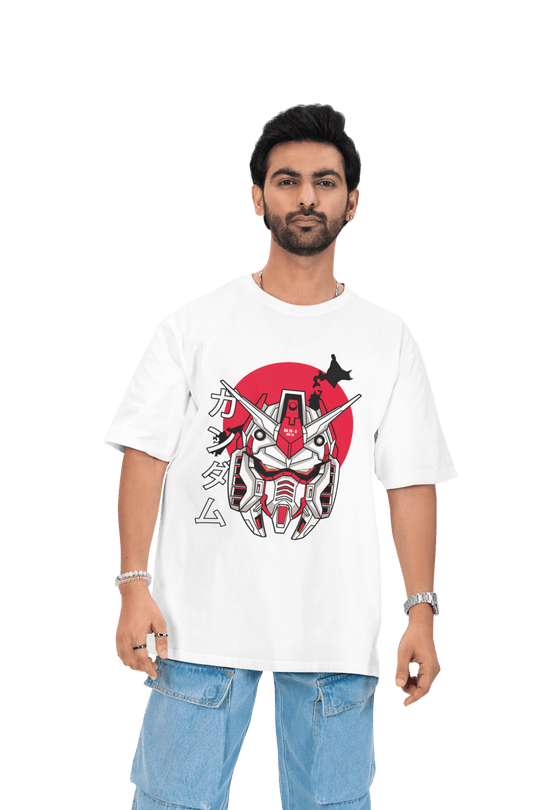 Playera Anime Hombre Algodon Serie Gundam Robot Mecha Beloma