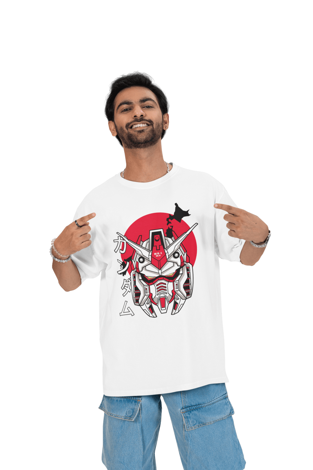 Playera Anime Hombre Algodon Serie Gundam Robot Mecha Beloma