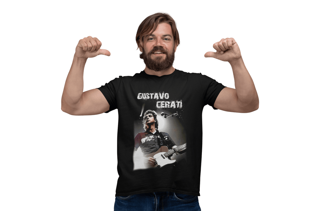 Playera Hombre Algodón Gustavo Cerati Música Beloma